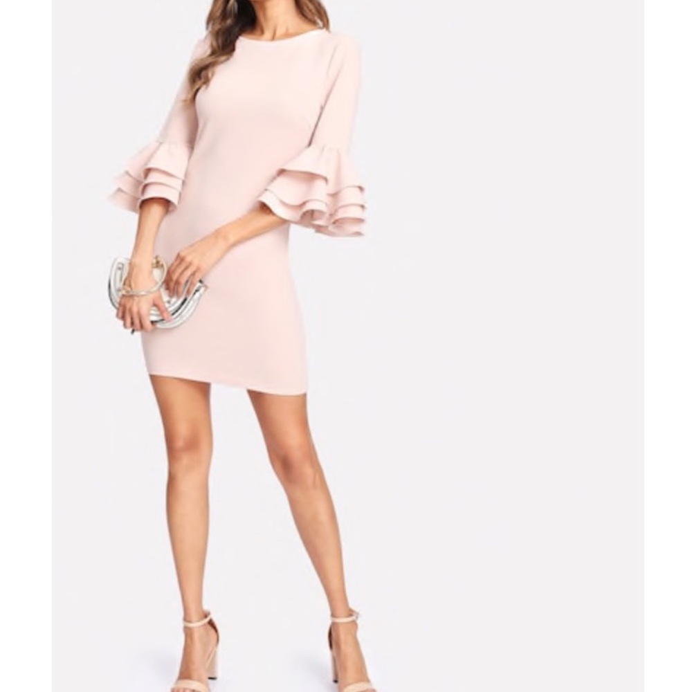 Ruffle Sleeve Dress